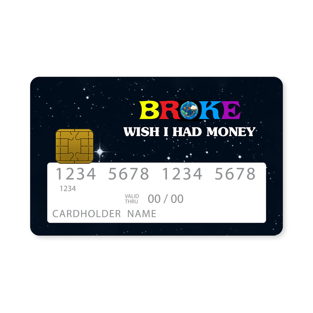 Επικάλυψη Τραπεζικής Κάρτας σε σχέδιο Money Wish σε λευκό φόντο
