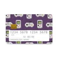 Thumbnail for Επικάλυψη Τραπεζικής Κάρτας σε σχέδιο Pixel Gamer σε λευκό φόντο