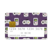 Thumbnail for Επικάλυψη Τραπεζικής Κάρτας σε σχέδιο Pixel Gamer σε λευκό φόντο
