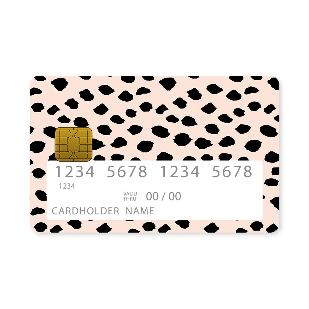 Επικάλυψη Τραπεζικής Κάρτας σε σχέδιο New Polka Dots σε λευκό φόντο