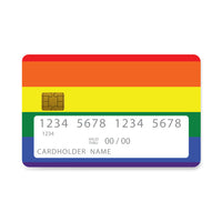 Thumbnail for Επικάλυψη Τραπεζικής Κάρτας σε σχέδιο Pride Card σε λευκό φόντο