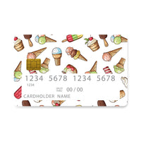 Thumbnail for Επικάλυψη Τραπεζικής Κάρτας σε σχέδιο Yummy Random σε λευκό φόντο