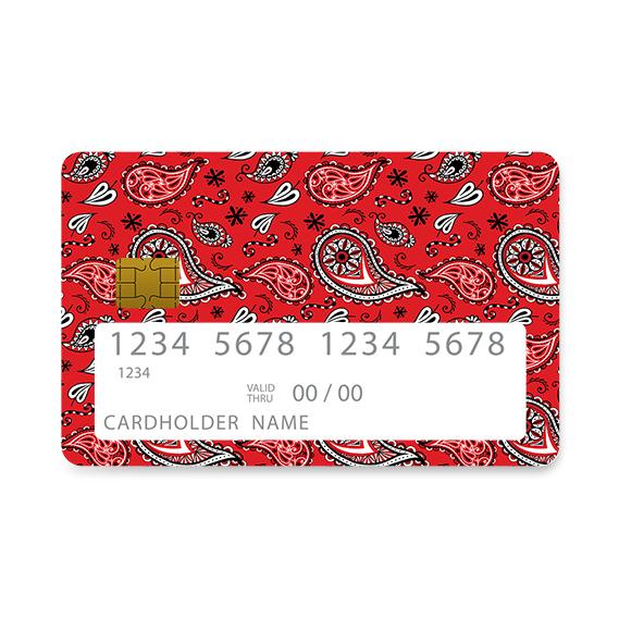 Bank Card Skin with  Red Bandana design