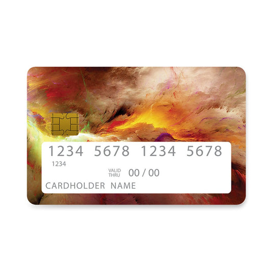 Επικάλυψη Τραπεζικής Κάρτας σε σχέδιο Explosion Stone σε λευκό φόντο