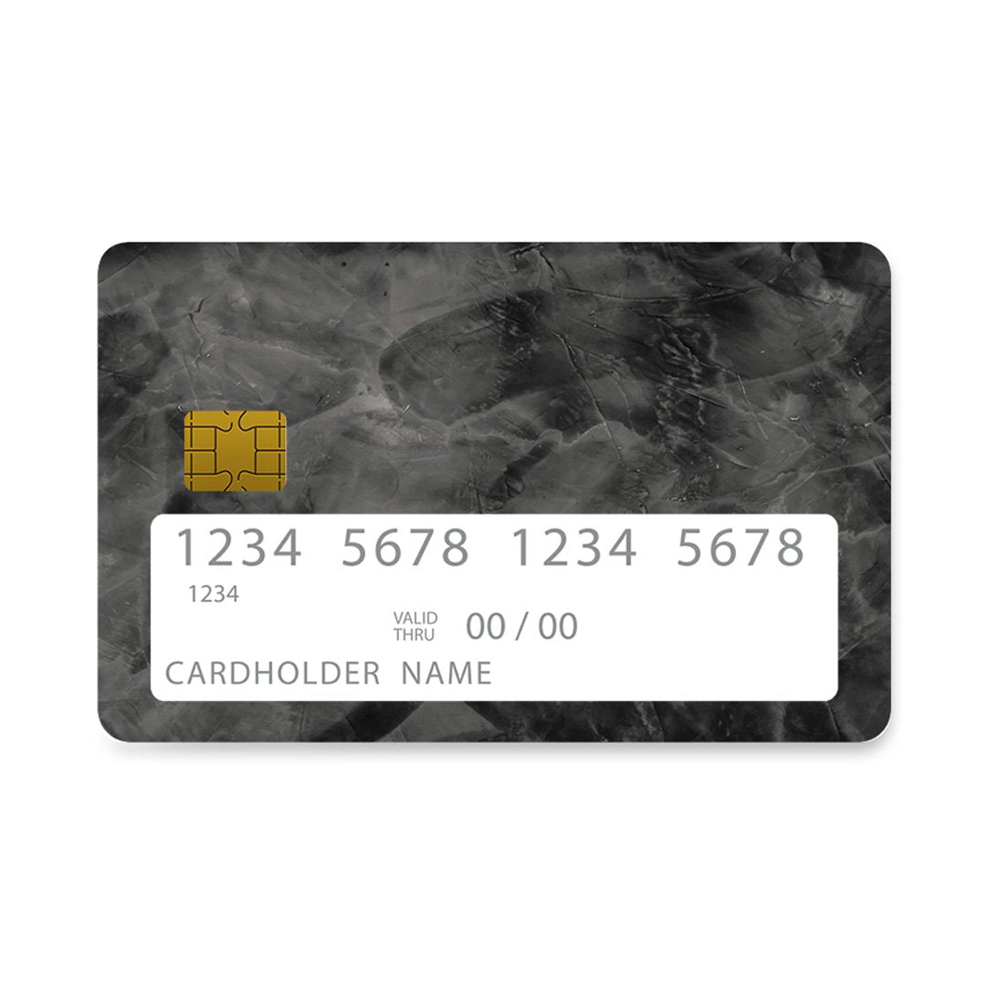 Επικάλυψη Τραπεζικής Κάρτας σε σχέδιο Smoke Stone σε λευκό φόντο