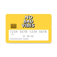 Thumbnail for Επικάλυψη Τραπεζικής Κάρτας σε σχέδιο Text Vibes σε λευκό φόντο