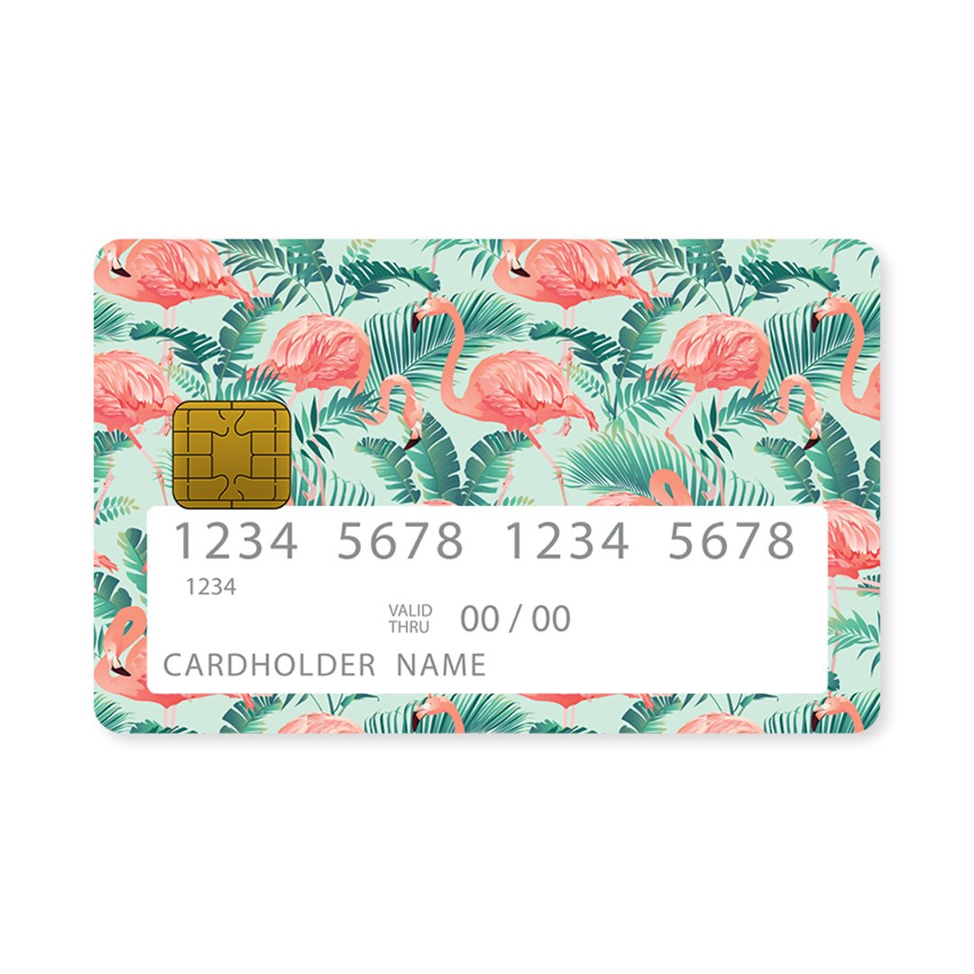 Flamingo Green Tropic - Επικάλυψη Κάρτας