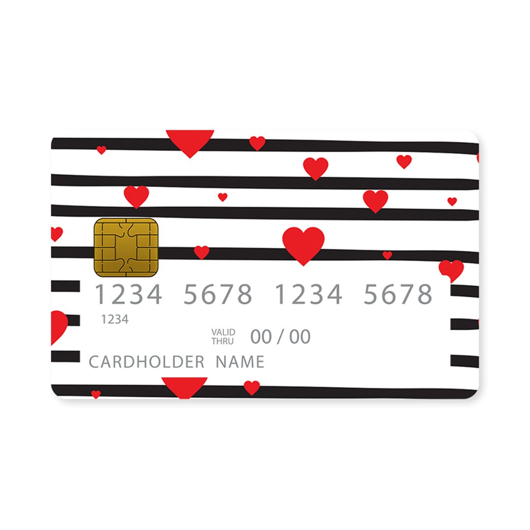 Valentine Stripes - Επικάλυψη Κάρτας