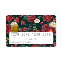 Thumbnail for Επικάλυψη Τραπεζικής Κάρτας σε σχέδιο Vintage Blossom σε λευκό φόντο