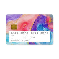 Thumbnail for Bank Card Skin with  Watercolor Colorful design