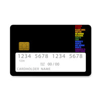 Thumbnail for Επικάλυψη Τραπεζικής Κάρτας σε σχέδιο We Are Human σε λευκό φόντο