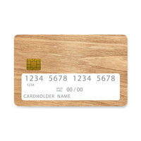 Thumbnail for Επικάλυψη Τραπεζικής Κάρτας σε σχέδιο Sand Wood σε λευκό φόντο