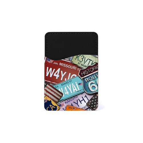 Αυτοκόλλητη Θήκη Καρτών με χρώμα Car Plates – Smartfits