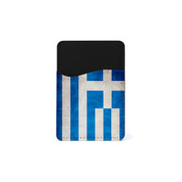 Thumbnail for Αυτοκόλλητη Θήκη Καρτών με χρώμα Flag Greek – Smartfits