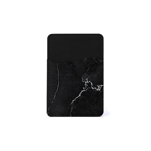 Αυτοκόλλητη Θήκη Καρτών με χρώμα Marble Black – Smartfits