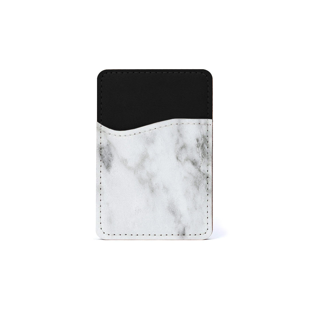 Αυτοκόλλητη Θήκη Καρτών με χρώμα Marble White – Smartfits