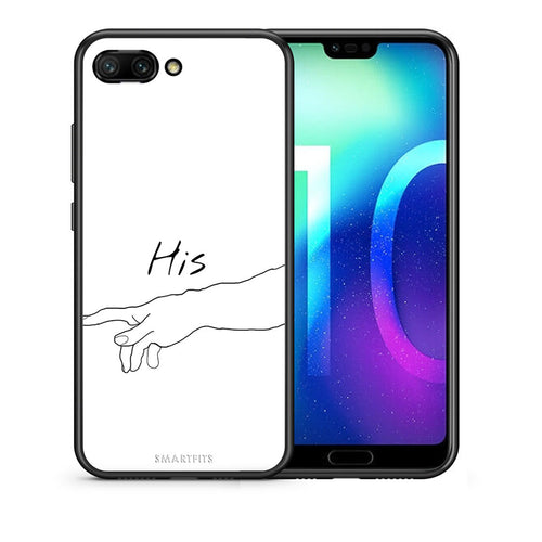 Θήκη Αγίου Βαλεντίνου Honor 10 Aeshetic Love 2 από τη Smartfits με σχέδιο στο πίσω μέρος και μαύρο περίβλημα | Honor 10 Aeshetic Love 2 case with colorful back and black bezels