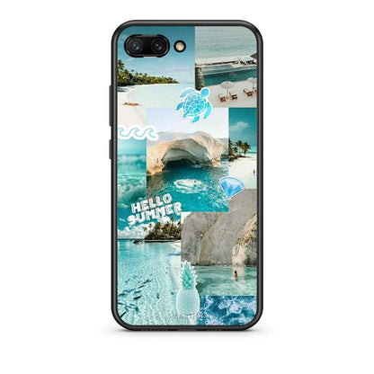 Honor 10 Aesthetic Summer Θήκη από τη Smartfits με σχέδιο στο πίσω μέρος και μαύρο περίβλημα | Smartphone case with colorful back and black bezels by Smartfits