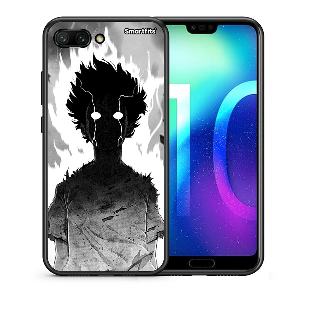 Θήκη Honor 10 Anime Boy από τη Smartfits με σχέδιο στο πίσω μέρος και μαύρο περίβλημα | Honor 10 Anime Boy case with colorful back and black bezels