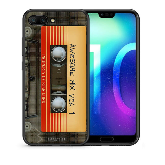 Θήκη Honor 10 Awesome Mix από τη Smartfits με σχέδιο στο πίσω μέρος και μαύρο περίβλημα | Honor 10 Awesome Mix case with colorful back and black bezels