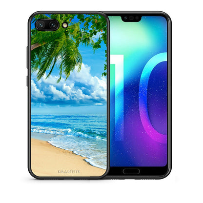 Θήκη Honor 10 Beautiful Beach από τη Smartfits με σχέδιο στο πίσω μέρος και μαύρο περίβλημα | Honor 10 Beautiful Beach case with colorful back and black bezels