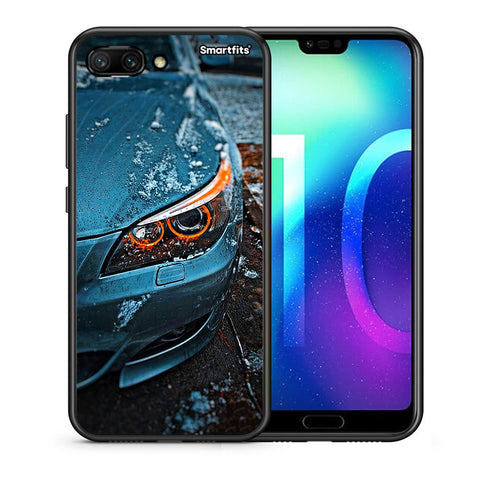 Θήκη Honor 10 Bmw E60 από τη Smartfits με σχέδιο στο πίσω μέρος και μαύρο περίβλημα | Honor 10 Bmw E60 case with colorful back and black bezels