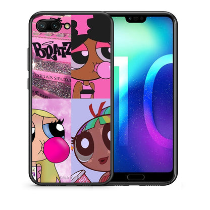 Θήκη Αγίου Βαλεντίνου Honor 10 Bubble Girls από τη Smartfits με σχέδιο στο πίσω μέρος και μαύρο περίβλημα | Honor 10 Bubble Girls case with colorful back and black bezels