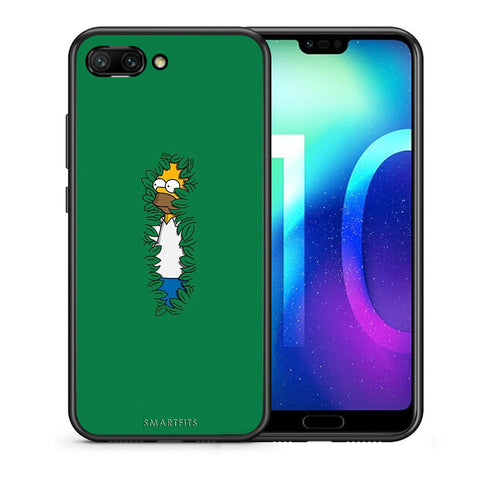 Θήκη Αγίου Βαλεντίνου Honor 10 Bush Man από τη Smartfits με σχέδιο στο πίσω μέρος και μαύρο περίβλημα | Honor 10 Bush Man case with colorful back and black bezels