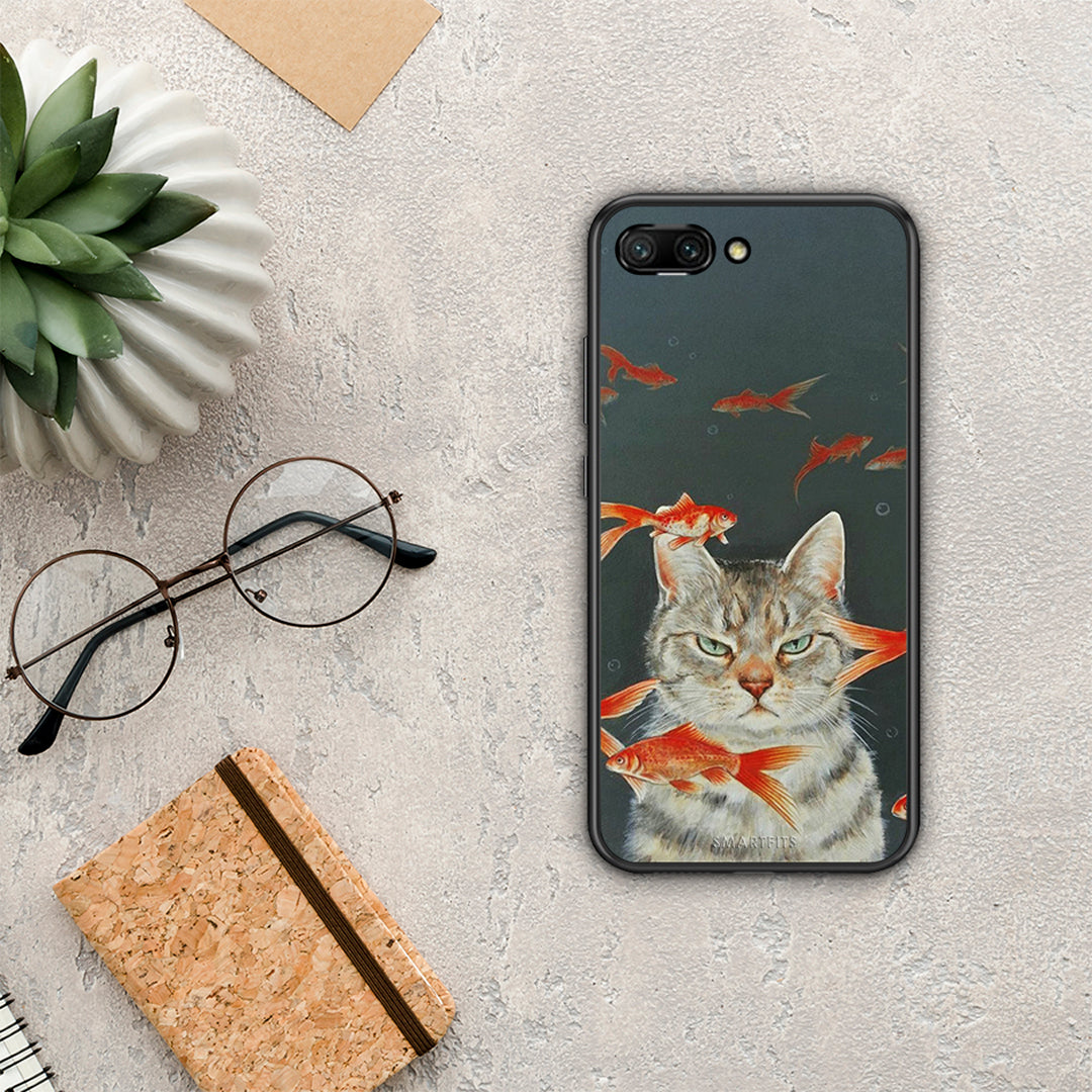 Cat Goldfish - Honor 10 θήκη