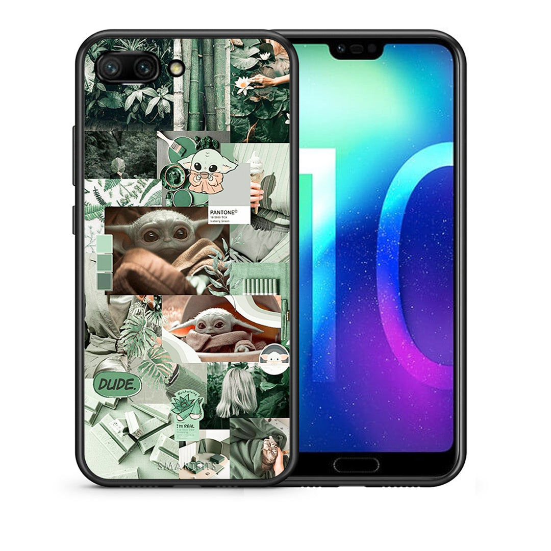 Θήκη Αγίου Βαλεντίνου Honor 10 Collage Dude από τη Smartfits με σχέδιο στο πίσω μέρος και μαύρο περίβλημα | Honor 10 Collage Dude case with colorful back and black bezels