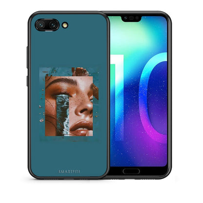 Θήκη Honor 10 Cry An Ocean από τη Smartfits με σχέδιο στο πίσω μέρος και μαύρο περίβλημα | Honor 10 Cry An Ocean case with colorful back and black bezels