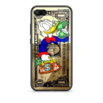 Honor 10 Duck Money Θήκη από τη Smartfits με σχέδιο στο πίσω μέρος και μαύρο περίβλημα | Smartphone case with colorful back and black bezels by Smartfits