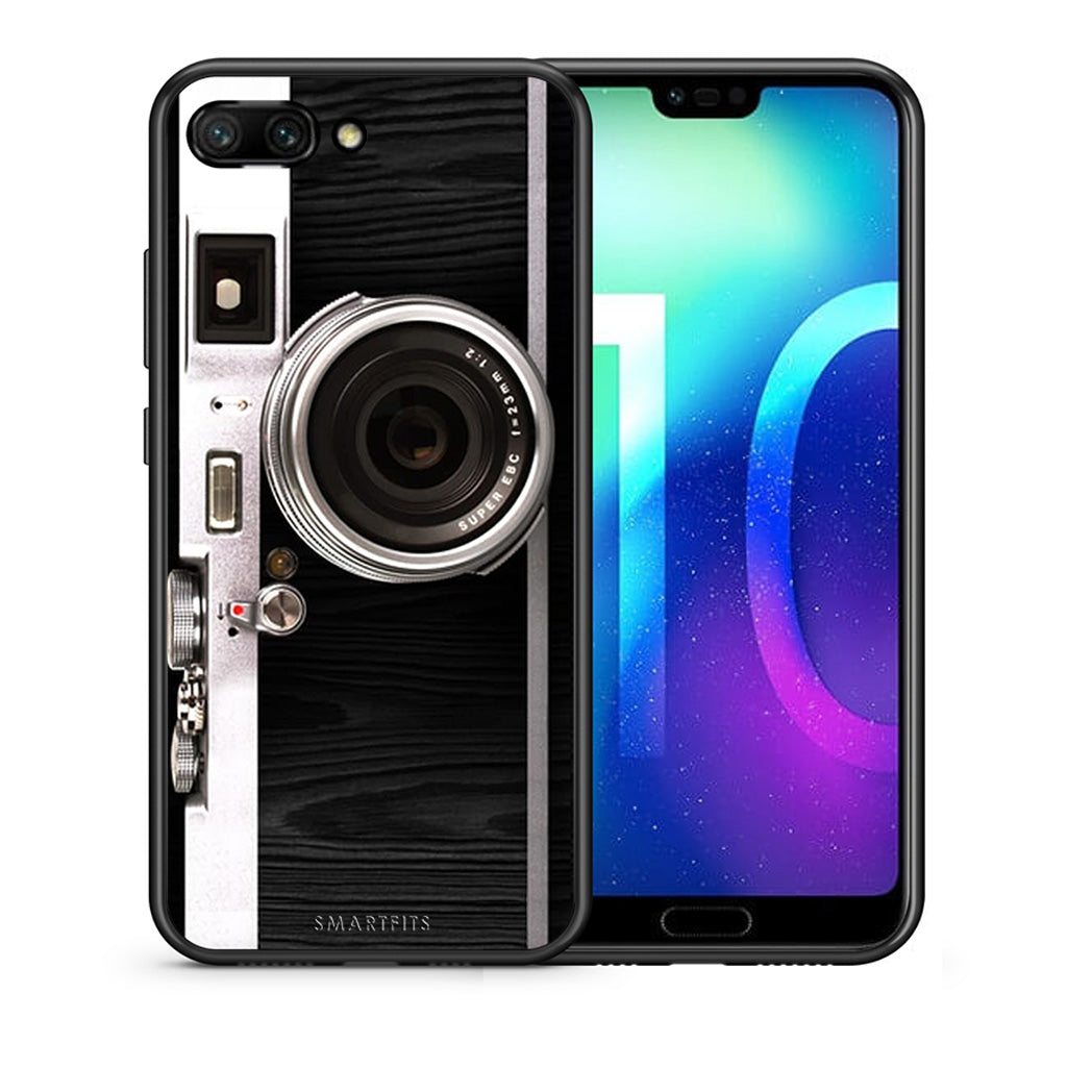 Θήκη Honor 10 Emily In Paris από τη Smartfits με σχέδιο στο πίσω μέρος και μαύρο περίβλημα | Honor 10 Emily In Paris case with colorful back and black bezels