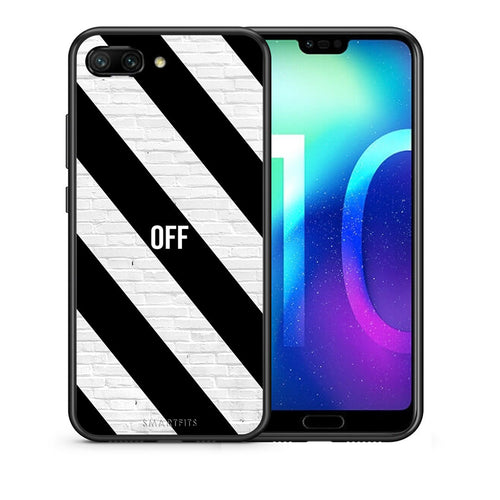 Θήκη Honor 10 Get Off από τη Smartfits με σχέδιο στο πίσω μέρος και μαύρο περίβλημα | Honor 10 Get Off case with colorful back and black bezels