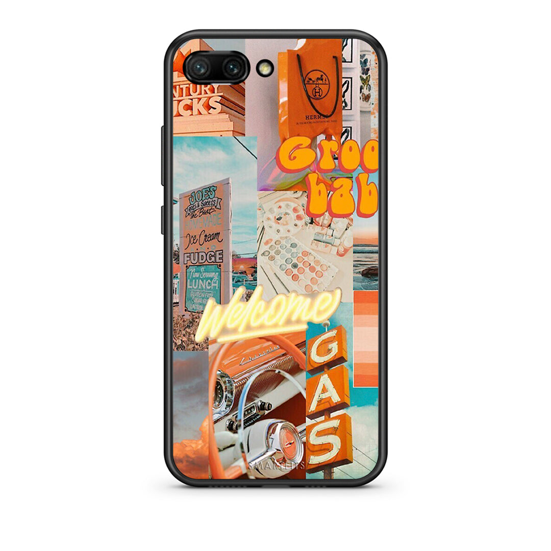 Honor 10 Groovy Babe Θήκη Αγίου Βαλεντίνου από τη Smartfits με σχέδιο στο πίσω μέρος και μαύρο περίβλημα | Smartphone case with colorful back and black bezels by Smartfits
