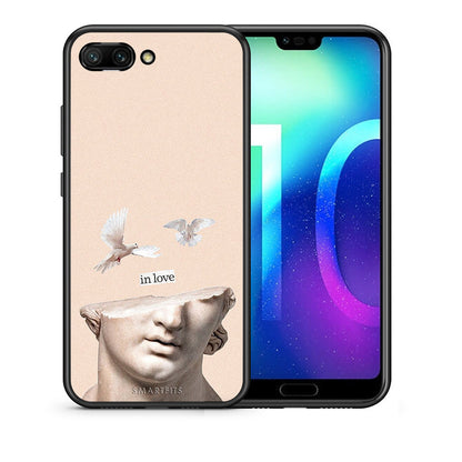 Θήκη Honor 10 In Love από τη Smartfits με σχέδιο στο πίσω μέρος και μαύρο περίβλημα | Honor 10 In Love case with colorful back and black bezels