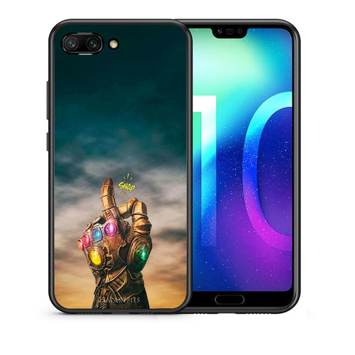 Θήκη Honor 10 Infinity Snap από τη Smartfits με σχέδιο στο πίσω μέρος και μαύρο περίβλημα | Honor 10 Infinity Snap case with colorful back and black bezels