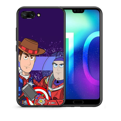Θήκη Honor 10 Infinity Story από τη Smartfits με σχέδιο στο πίσω μέρος και μαύρο περίβλημα | Honor 10 Infinity Story case with colorful back and black bezels