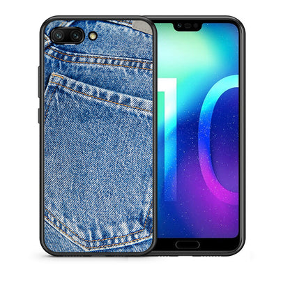 Θήκη Honor 10 Jeans Pocket από τη Smartfits με σχέδιο στο πίσω μέρος και μαύρο περίβλημα | Honor 10 Jeans Pocket case with colorful back and black bezels