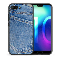 Thumbnail for Θήκη Honor 10 Jeans Pocket από τη Smartfits με σχέδιο στο πίσω μέρος και μαύρο περίβλημα | Honor 10 Jeans Pocket case with colorful back and black bezels