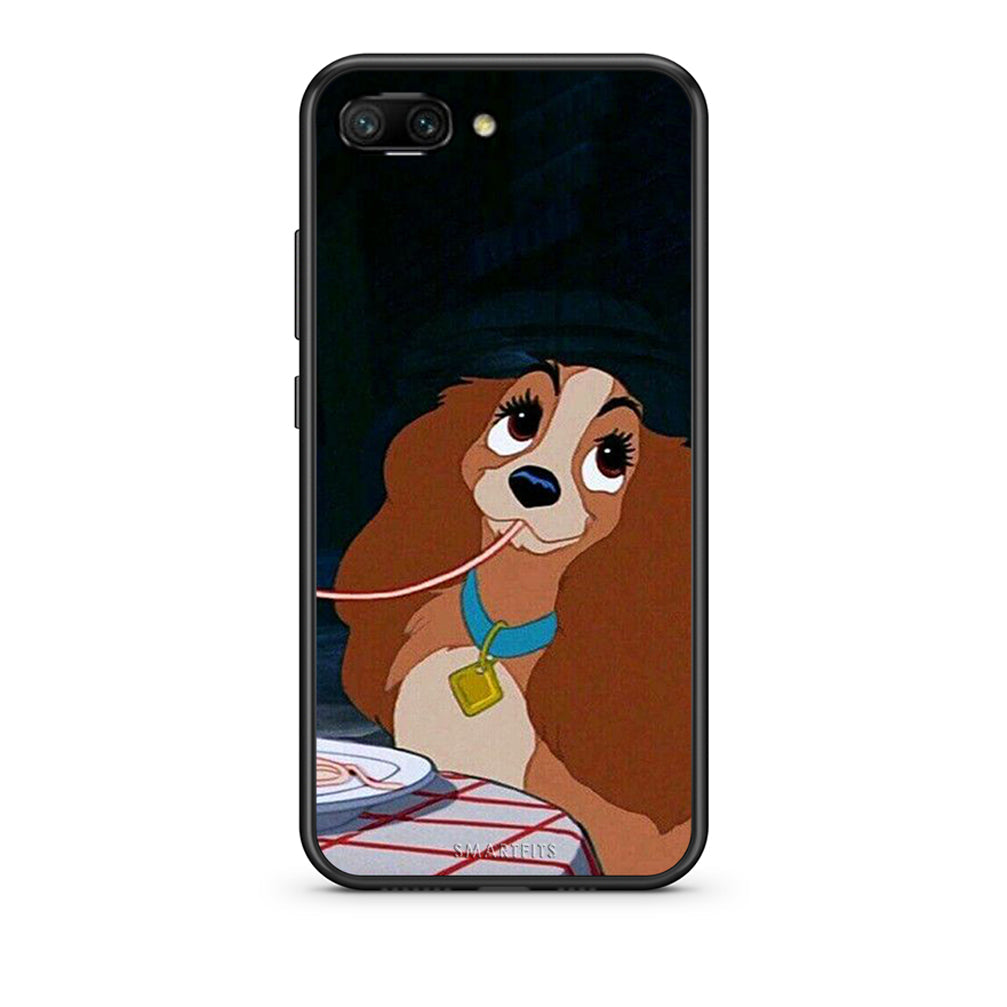 Honor 10 Lady And Tramp 2 Θήκη Αγίου Βαλεντίνου από τη Smartfits με σχέδιο στο πίσω μέρος και μαύρο περίβλημα | Smartphone case with colorful back and black bezels by Smartfits