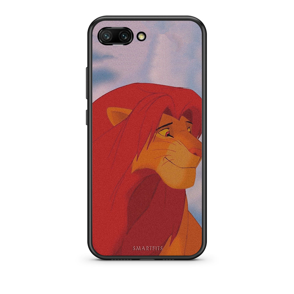 Honor 10 Lion Love 1 Θήκη Αγίου Βαλεντίνου από τη Smartfits με σχέδιο στο πίσω μέρος και μαύρο περίβλημα | Smartphone case with colorful back and black bezels by Smartfits