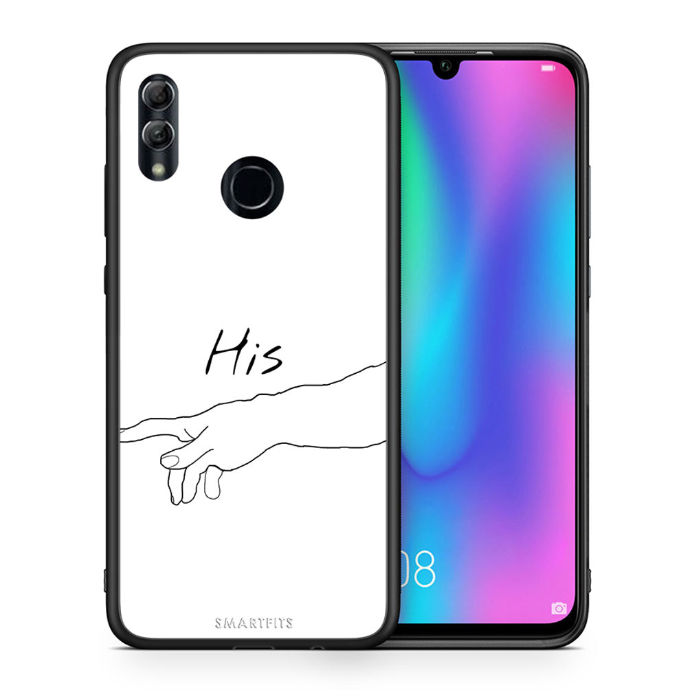Θήκη Αγίου Βαλεντίνου Honor 10 Lite Aeshetic Love 2 από τη Smartfits με σχέδιο στο πίσω μέρος και μαύρο περίβλημα | Honor 10 Lite Aeshetic Love 2 case with colorful back and black bezels