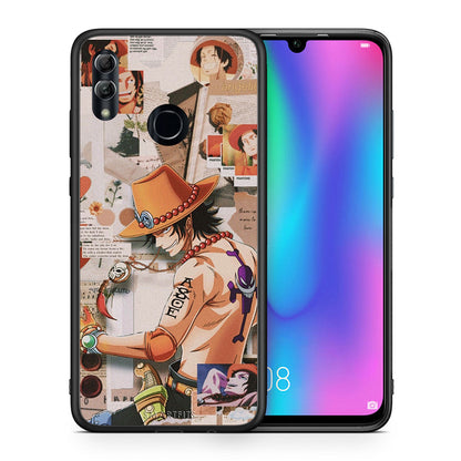Θήκη Honor 10 Lite Anime Collage από τη Smartfits με σχέδιο στο πίσω μέρος και μαύρο περίβλημα | Honor 10 Lite Anime Collage case with colorful back and black bezels