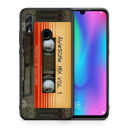 Θήκη Honor 10 Lite Awesome Mix από τη Smartfits με σχέδιο στο πίσω μέρος και μαύρο περίβλημα | Honor 10 Lite Awesome Mix case with colorful back and black bezels