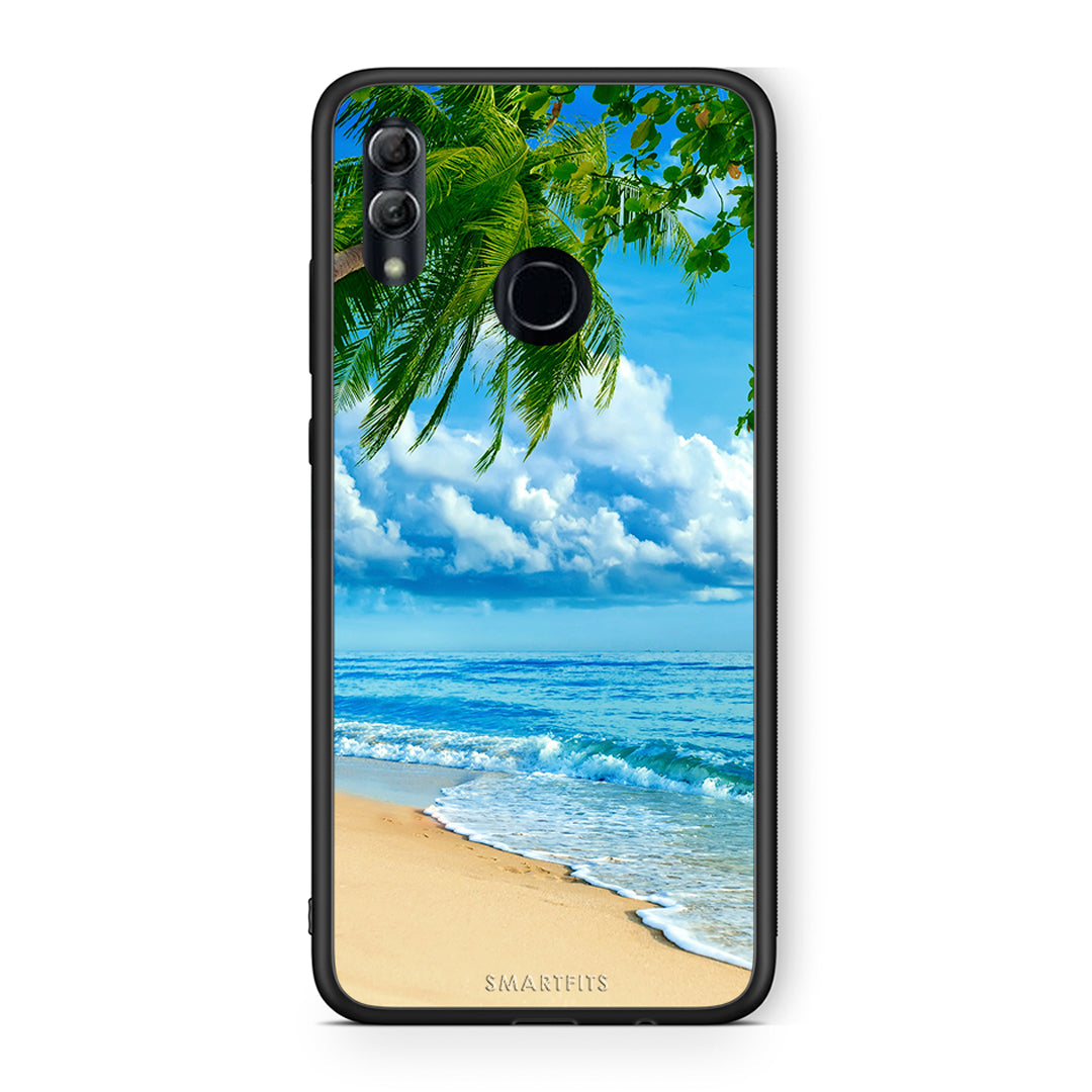 Honor 10 Lite Beautiful Beach θήκη από τη Smartfits με σχέδιο στο πίσω μέρος και μαύρο περίβλημα | Smartphone case with colorful back and black bezels by Smartfits