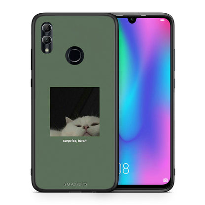 Θήκη Honor 10 Lite Bitch Surprise από τη Smartfits με σχέδιο στο πίσω μέρος και μαύρο περίβλημα | Honor 10 Lite Bitch Surprise case with colorful back and black bezels