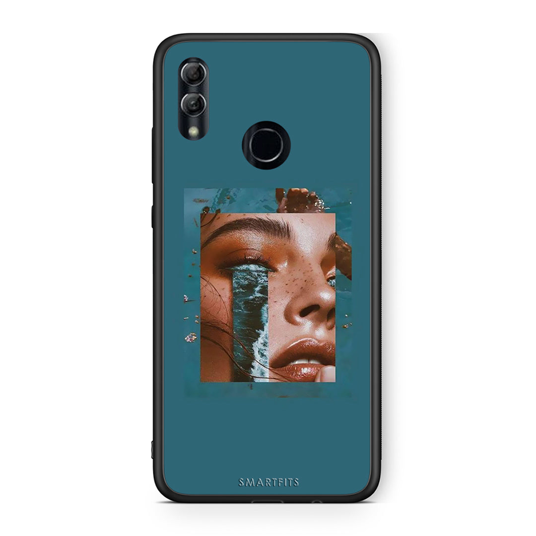Honor 10 Lite Cry An Ocean θήκη από τη Smartfits με σχέδιο στο πίσω μέρος και μαύρο περίβλημα | Smartphone case with colorful back and black bezels by Smartfits