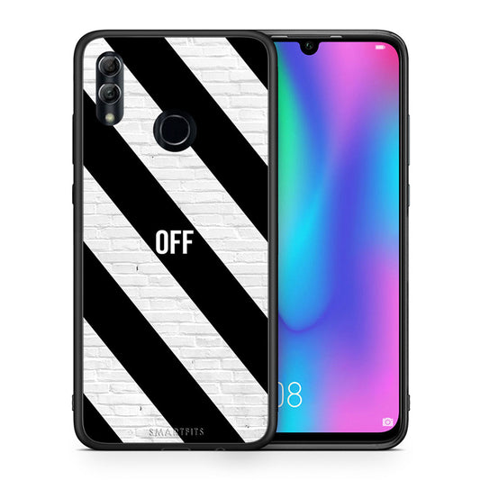 Θήκη Honor 8x Get Off από τη Smartfits με σχέδιο στο πίσω μέρος και μαύρο περίβλημα | Honor 8x Get Off case with colorful back and black bezels