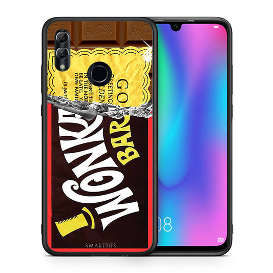 Θήκη Honor 8x Golden Ticket από τη Smartfits με σχέδιο στο πίσω μέρος και μαύρο περίβλημα | Honor 8x Golden Ticket case with colorful back and black bezels